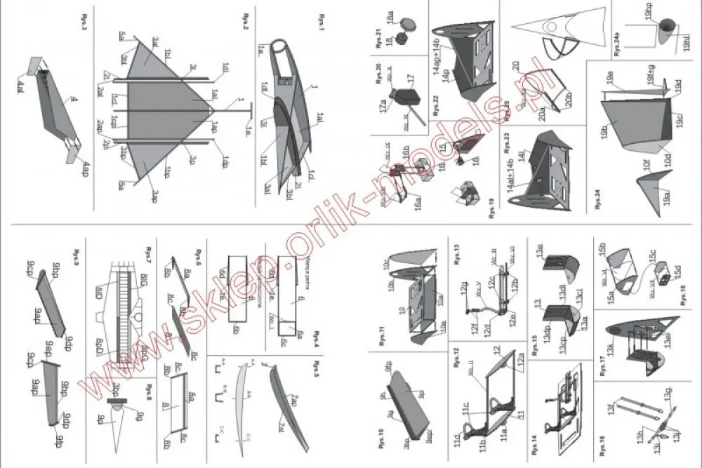 Papierový model - Nemecký stíhač Lippisch P.13a